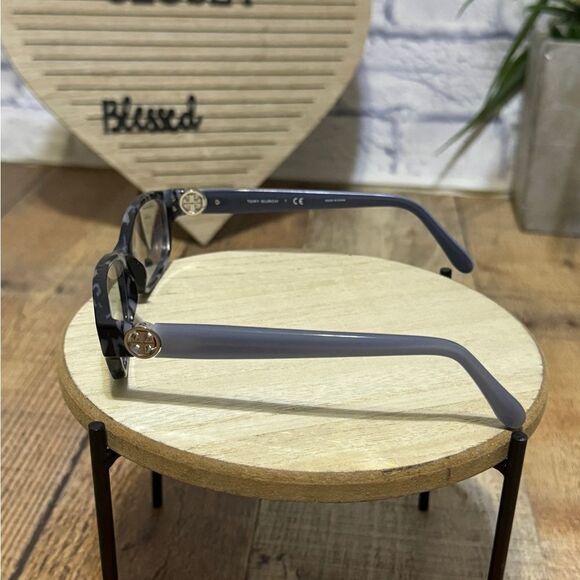 Tory Burch TY 2055 Tortoise Rectangular Eyeglasses 53-16-135 with case - Picture 4 of 11